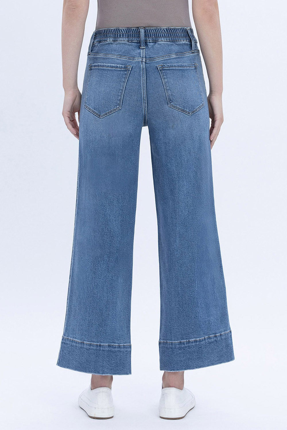 High Rise Wide Leg Utility Jean