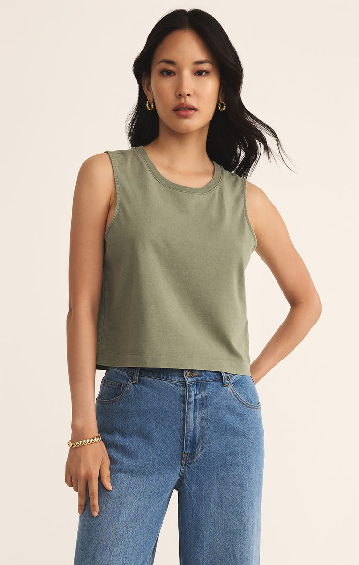 Z Supply Sloane Muscle Tank - Avocado