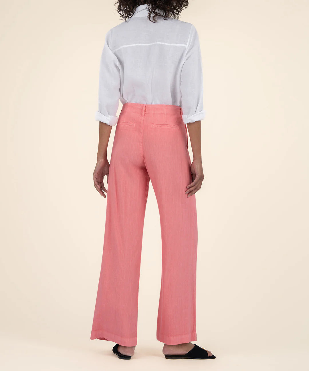 Kut Meg- Salmon Linen Wide Leg- KB44501
