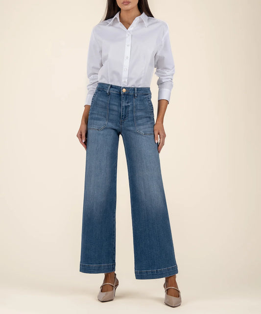 Kut from the Kloth High Rise Meg Wide Leg - Friendship