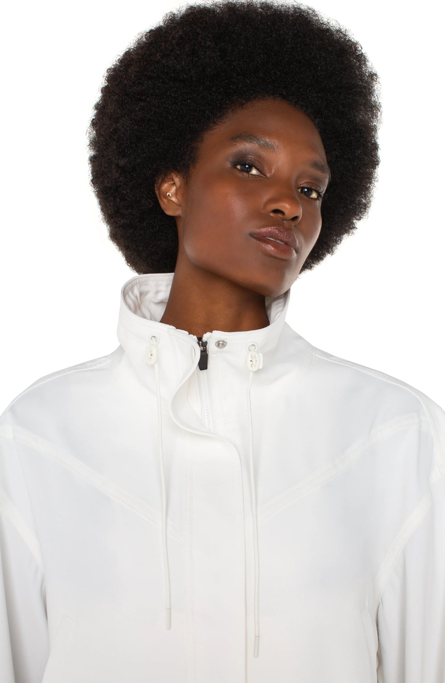 Liverpool Zip up Dolman Jacket - White