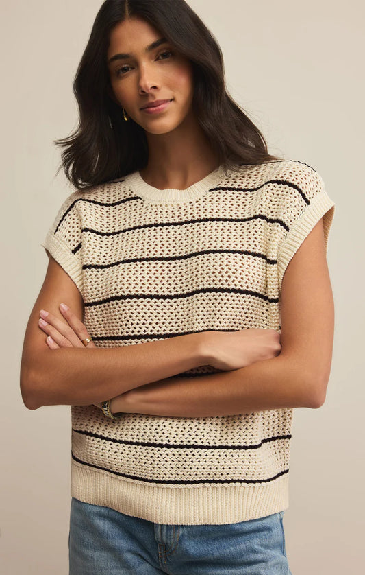 Z Supply Ines Crochet Sweater