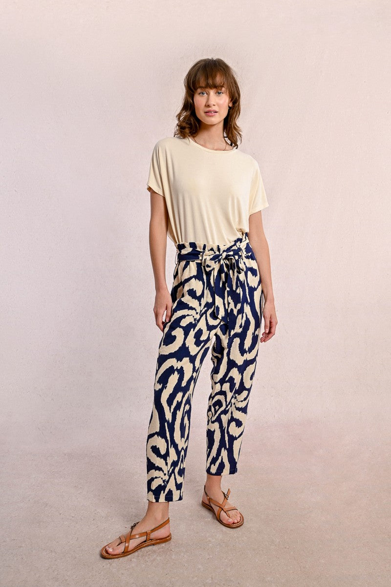 Molly Bracken Printed Paper Bag Pant