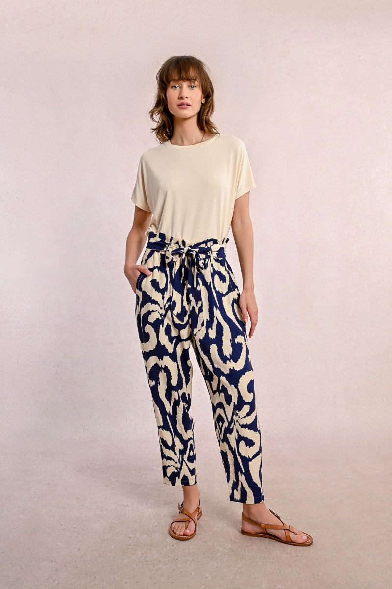 Molly Bracken Printed Paper Bag Pant