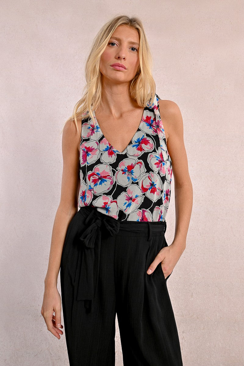 Molly Bracken Printed Sweetheart Top