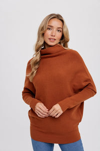 Slouchy Dolman Sweater - Camel