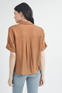 F2F Boxy Button Up - Caramel