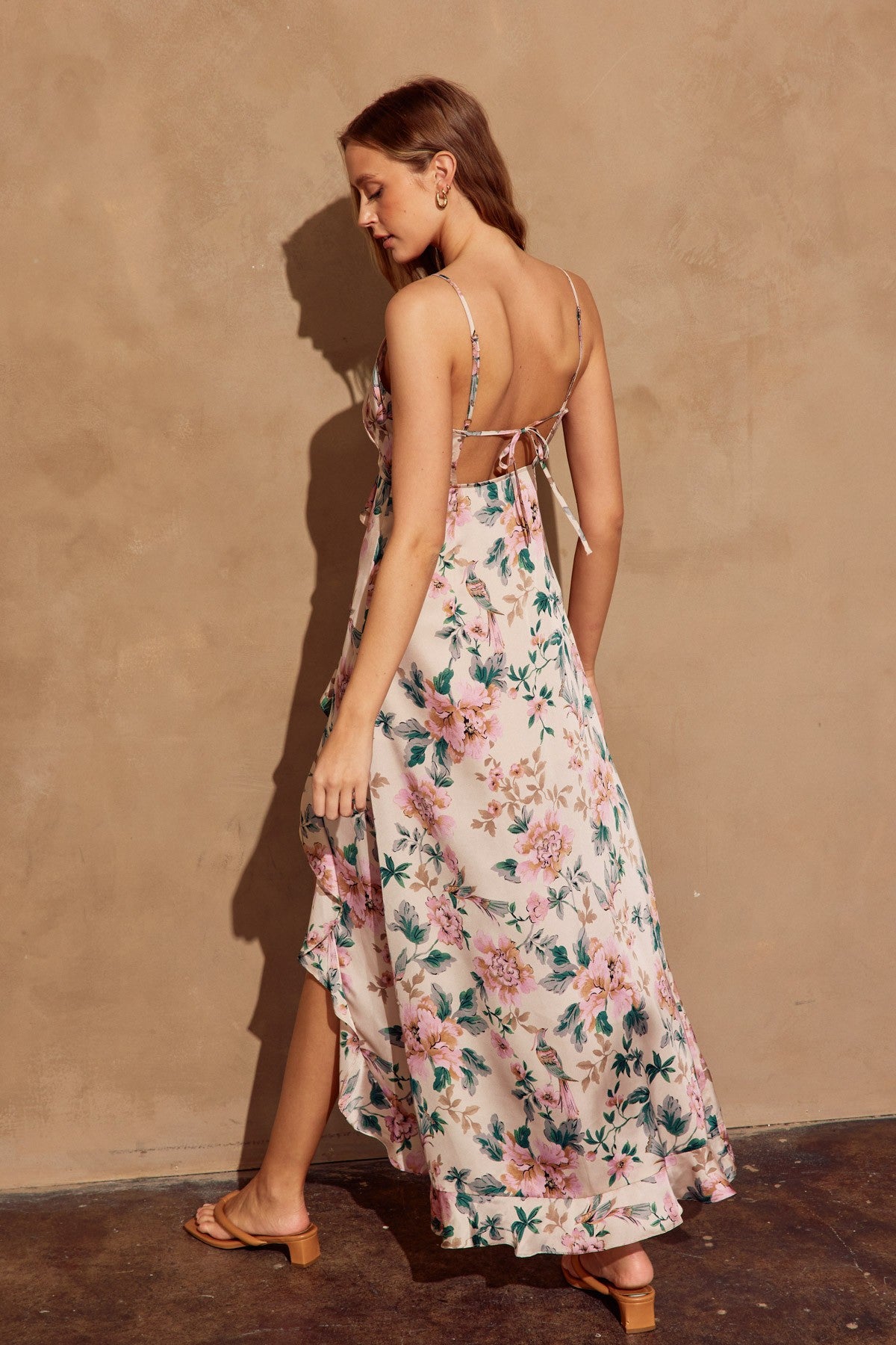 Dress Forum Satin Floral Dress