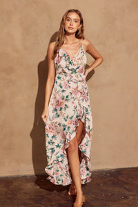 Dress Forum Satin Floral Dress