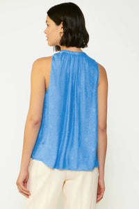 Halter Neck Blouse-Blue