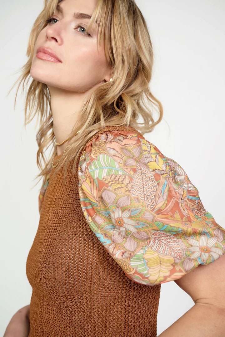 Current Air Camel Sweater Top