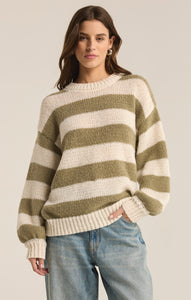 Z Supply Striped Anders Sweater - Willow