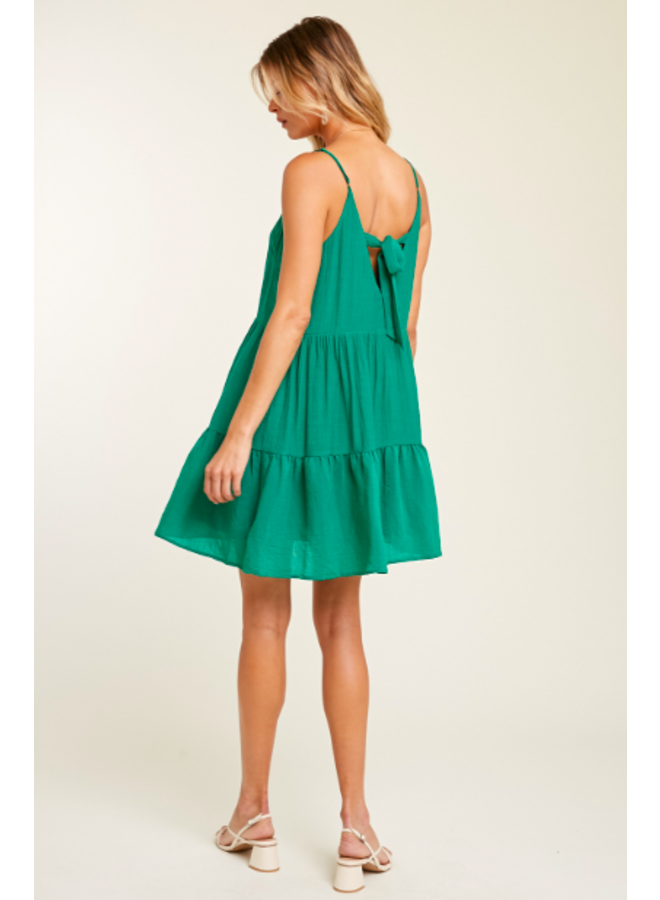 Wishlist Tiered Dress - Green